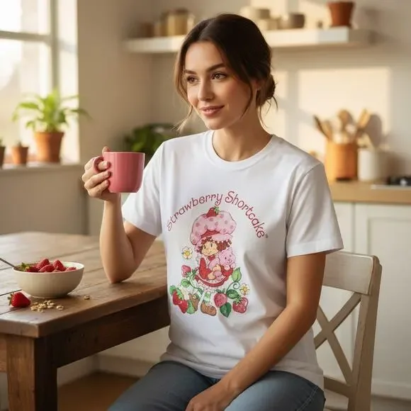 Strawberry Shortcake Women’s Graphic T‑Shirt – Size Medium – New With Tags - Picture 3 of 4